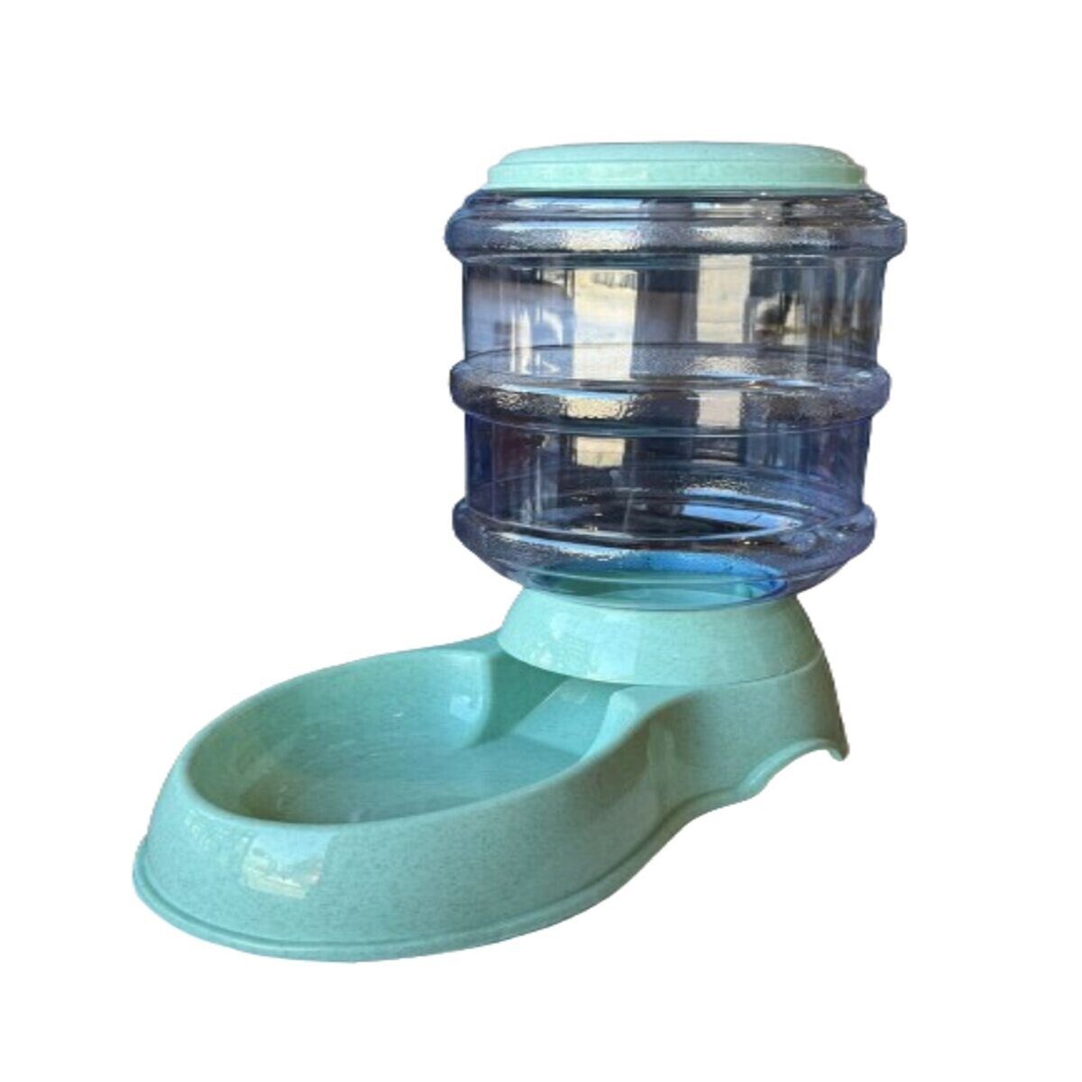 Plato Comedero Dispensador de comida Mascotas Perro Gato - Verde 
