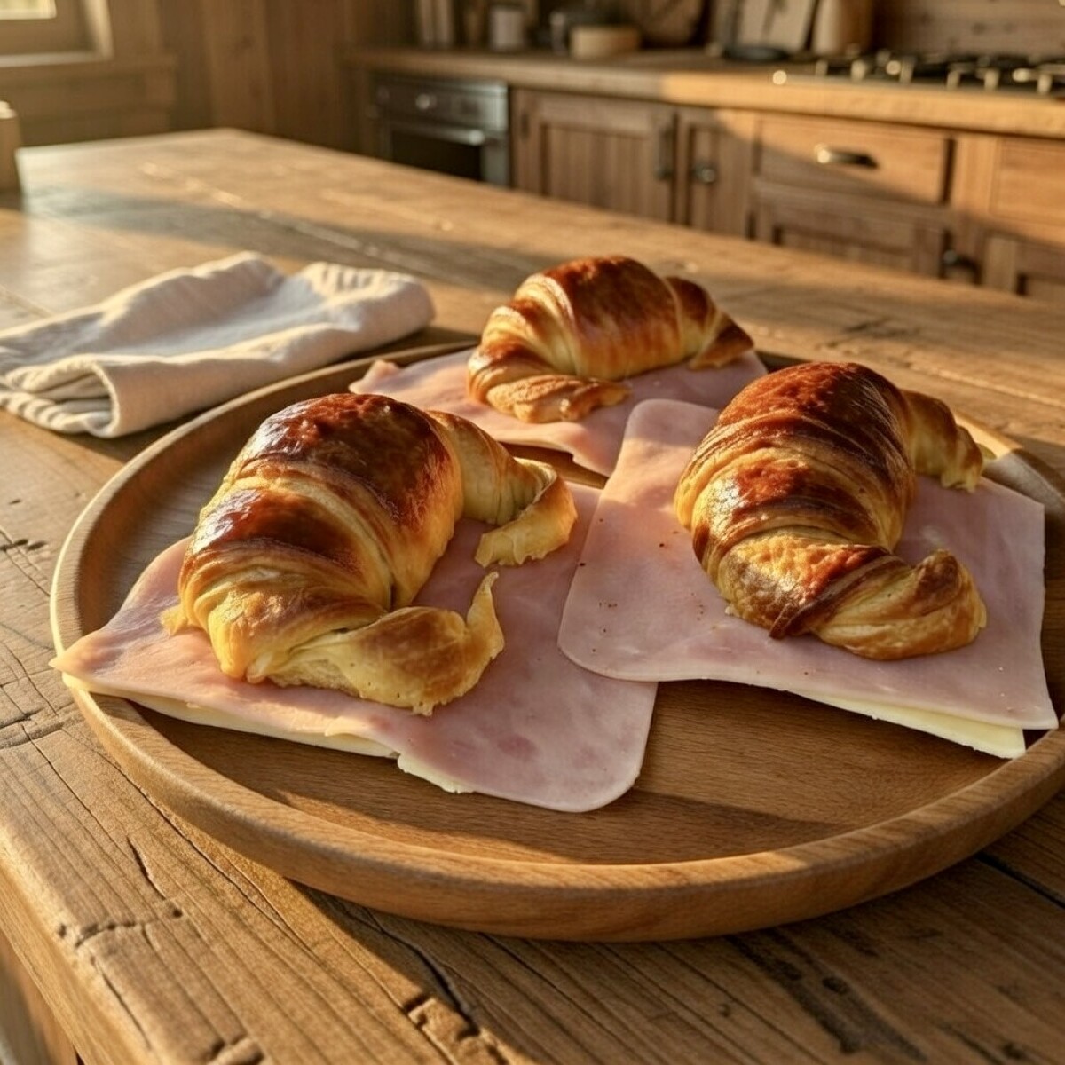 Medialuna de Jamón y Queso 