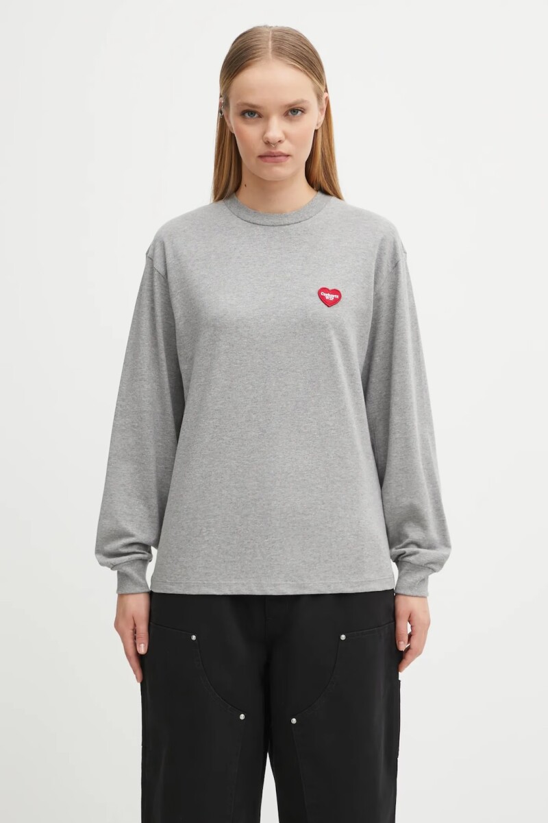 W' L/S HEART PATCH T-SHIRT 
