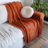 Manta sillon y cama tejida 127 x 172cm Ladrillos