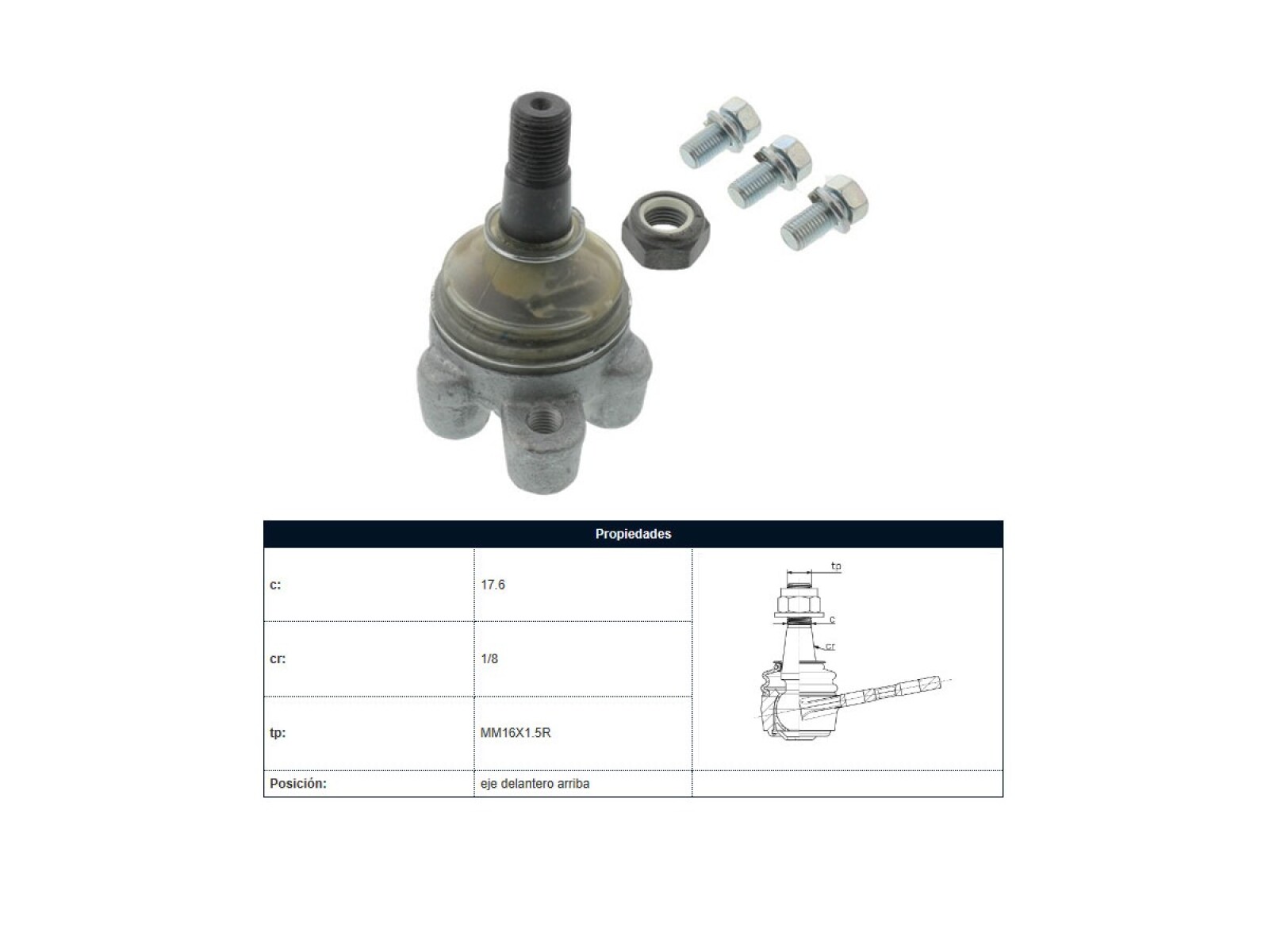 Rotula Del Hyundai H100, Hyundai Camion Porter 93-25 Der/Izq 