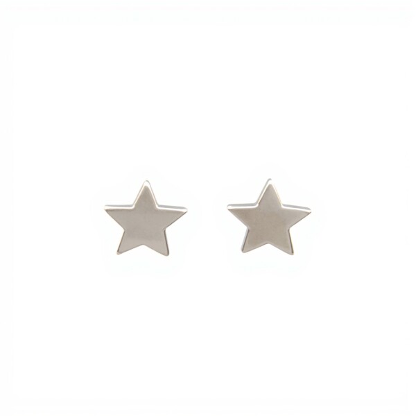 Caravanas Estrella-Plata 925-Sin piedra-CA3499 sinpiedra