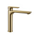 Monocomando Medio Brushed Gold Incl Valvula Popup
