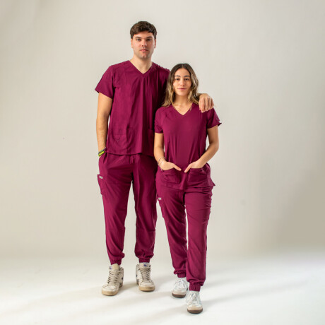 PANTALON UNISTORE MODELO JOGGER BORDO PANTALON UNISTORE MODELO JOGGER BORDO
