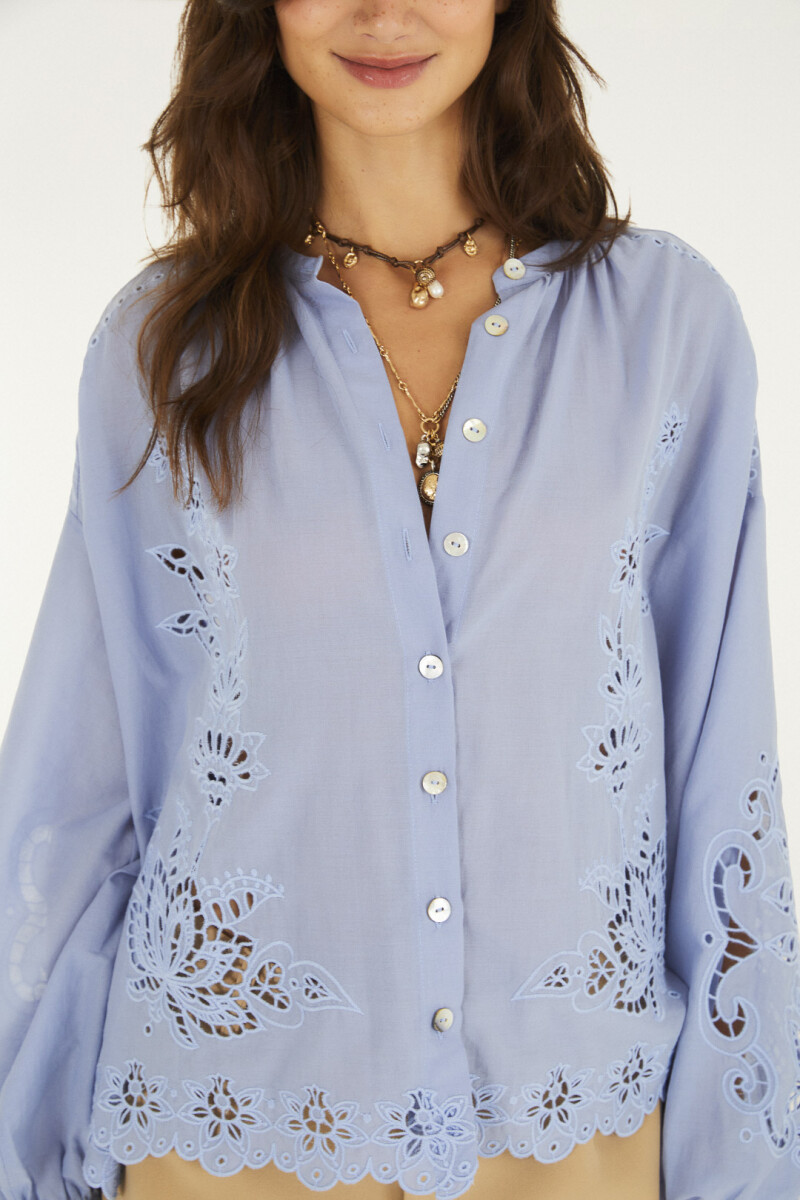 BLUSA Celeste