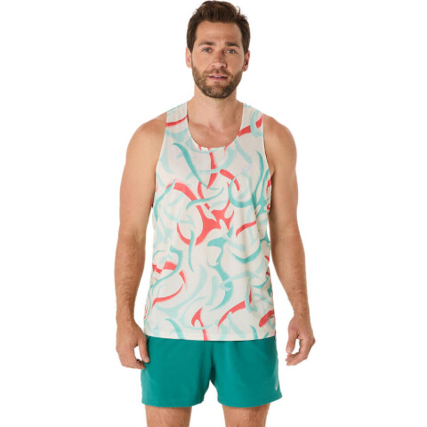 Bividi Running Road All Over Print Singlet Hombre Birch