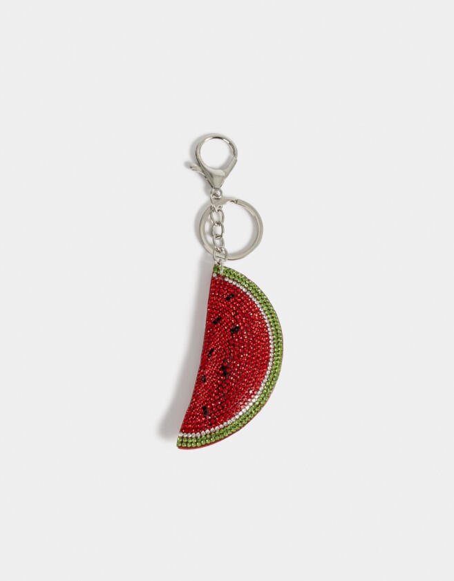 Llavero Acrilico Llavero Y Charm De Fruta Con Strass - Combinacion Bicolor