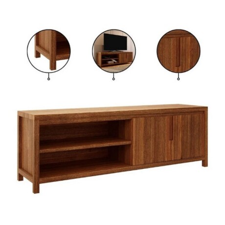 RACK FINESTRA NATURE 2 PUERTAS RUSTICO OSCURO RACK FINESTRA NATURE 2 PUERTAS RUSTICO OSCURO