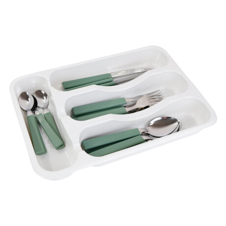 Juego de cubiertos 17pcs verde Martinazzo Juego de cubiertos 17pcs verde Martinazzo