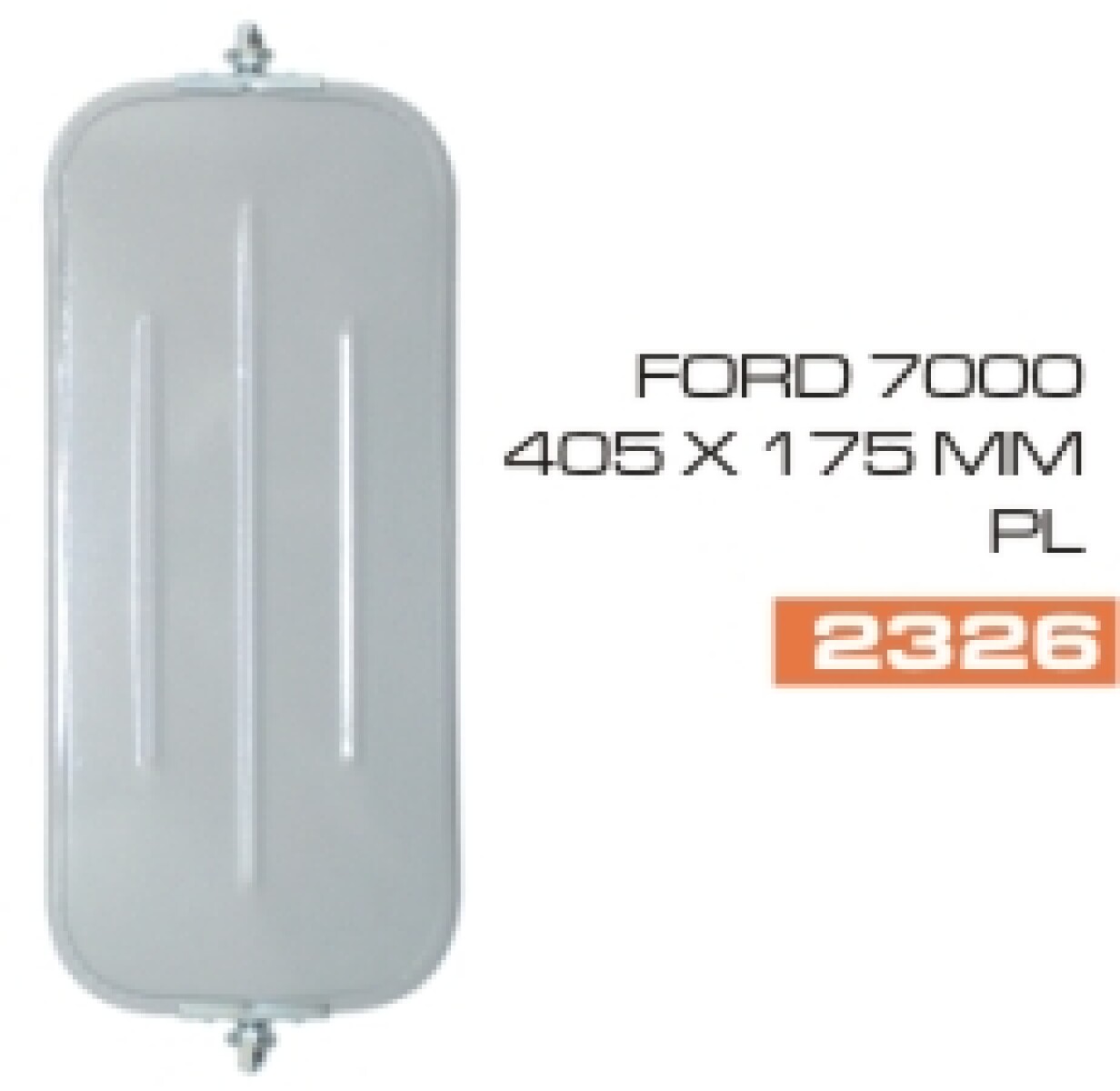 ESPEJO FORD CAMION 4000 400X180 CON TORNILLO FRA 