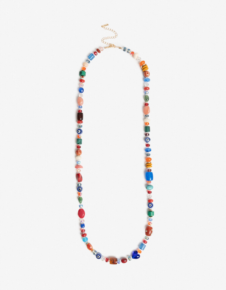 Collares Largos Canutillos Collares Largos Beads - Combinacion Multicolor