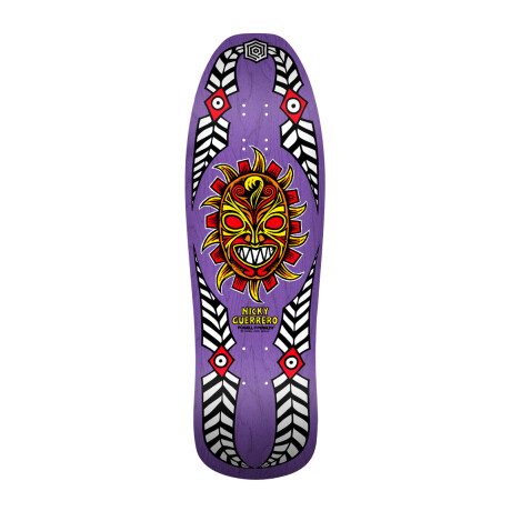 Deck Powell Peralta Nicky Guerrero Mask - Purple - 10 x 31.75" (Lija Incluida) Deck Powell Peralta Nicky Guerrero Mask - Purple - 10 x 31.75" (Lija Incluida)