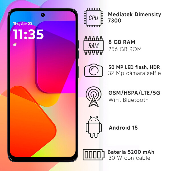 Motorola G86 5g Dual Sim 256gb 8gb Ram Militar CEL MOTOROLA G86 8/256GB AZUL