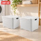 Set x2 Caja ratán 40 lts BLANCO