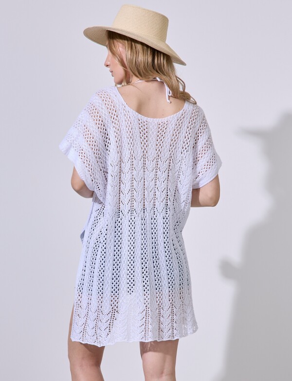 Kaftan Crochet BLANCO