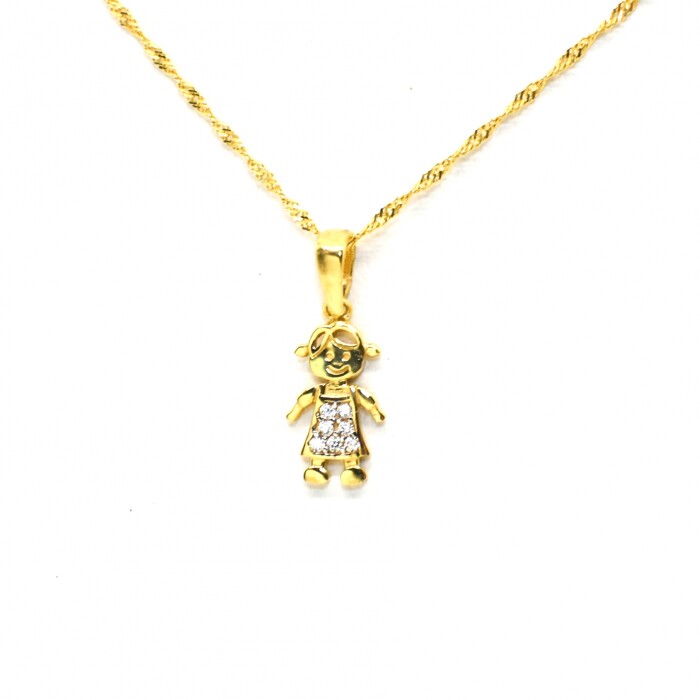 Cadena y Colgante en Oro Cadena y Colgante en Oro