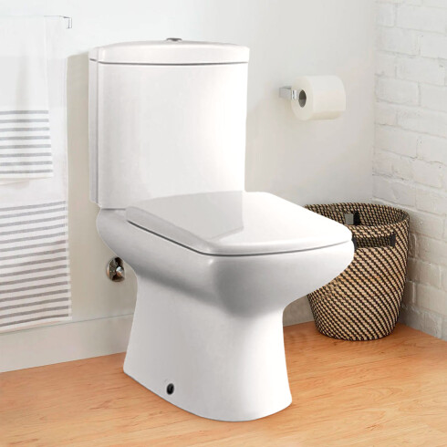 INODORO PARA MOCHILA BLANCO BRILLO DE PORCELANA SANITARIA AQUALIA LINEA DYN INCLUYE TAPA 000