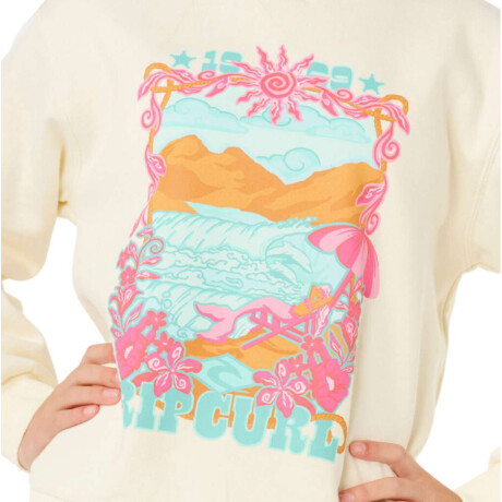 Buzo Rip Curl Sunshine Squad Crew Niña Beige