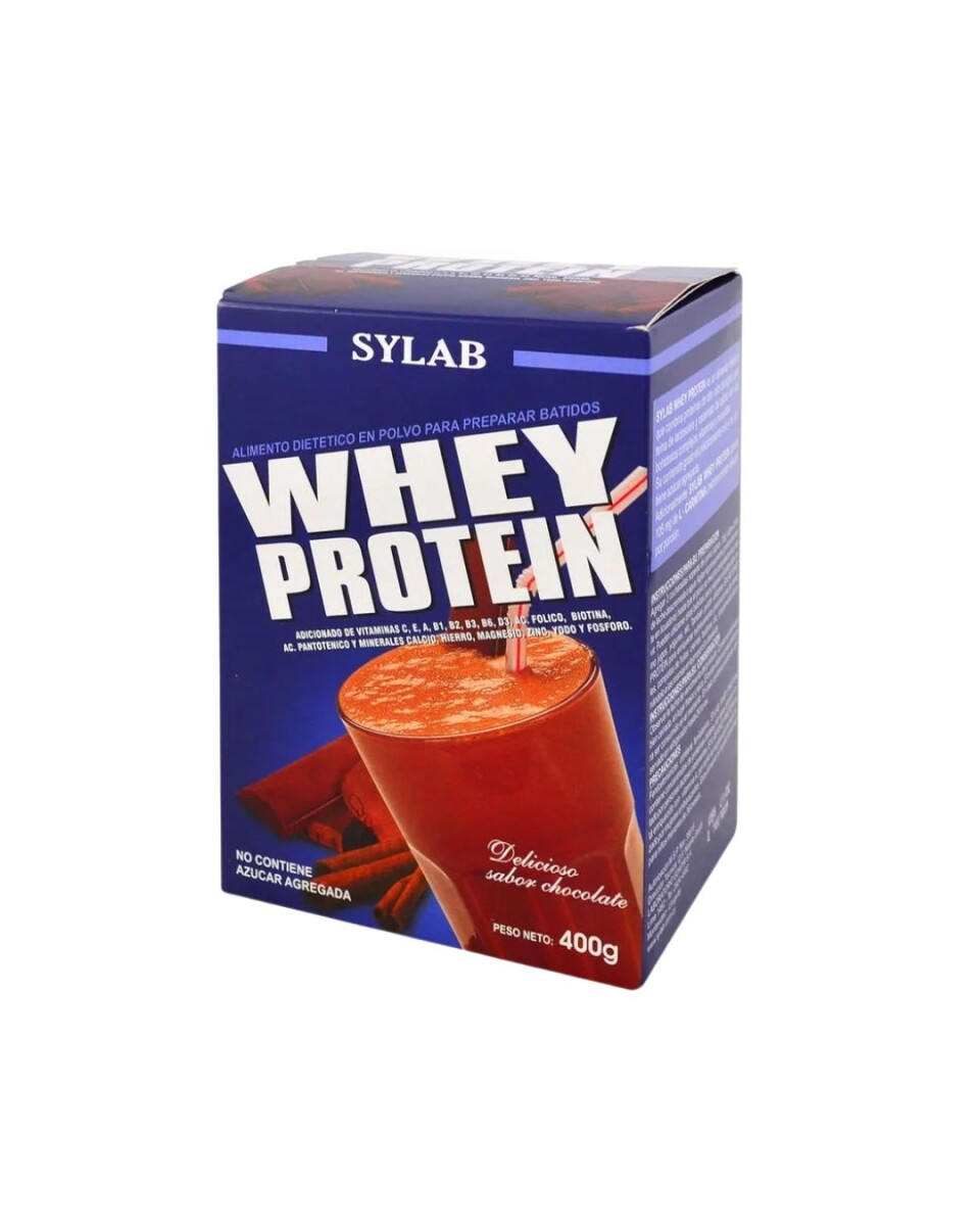 Whey Protein con Vitaminas 400g SYLAB - Sabor Chocolate 