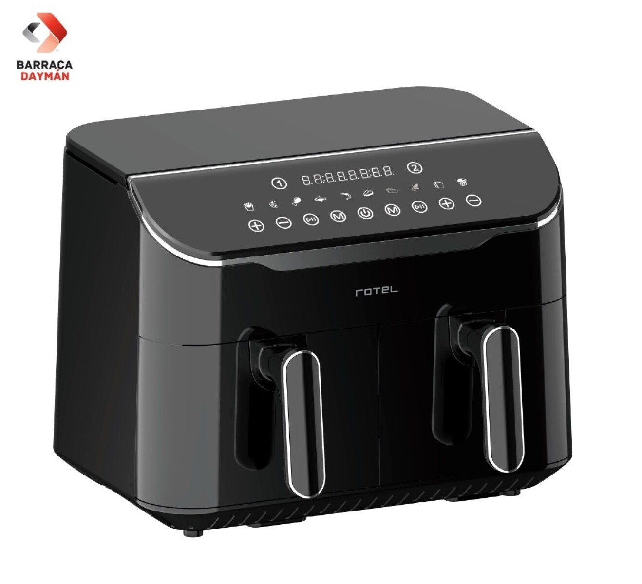 Freidora sin Aceite Dual Rotel (4+4) 