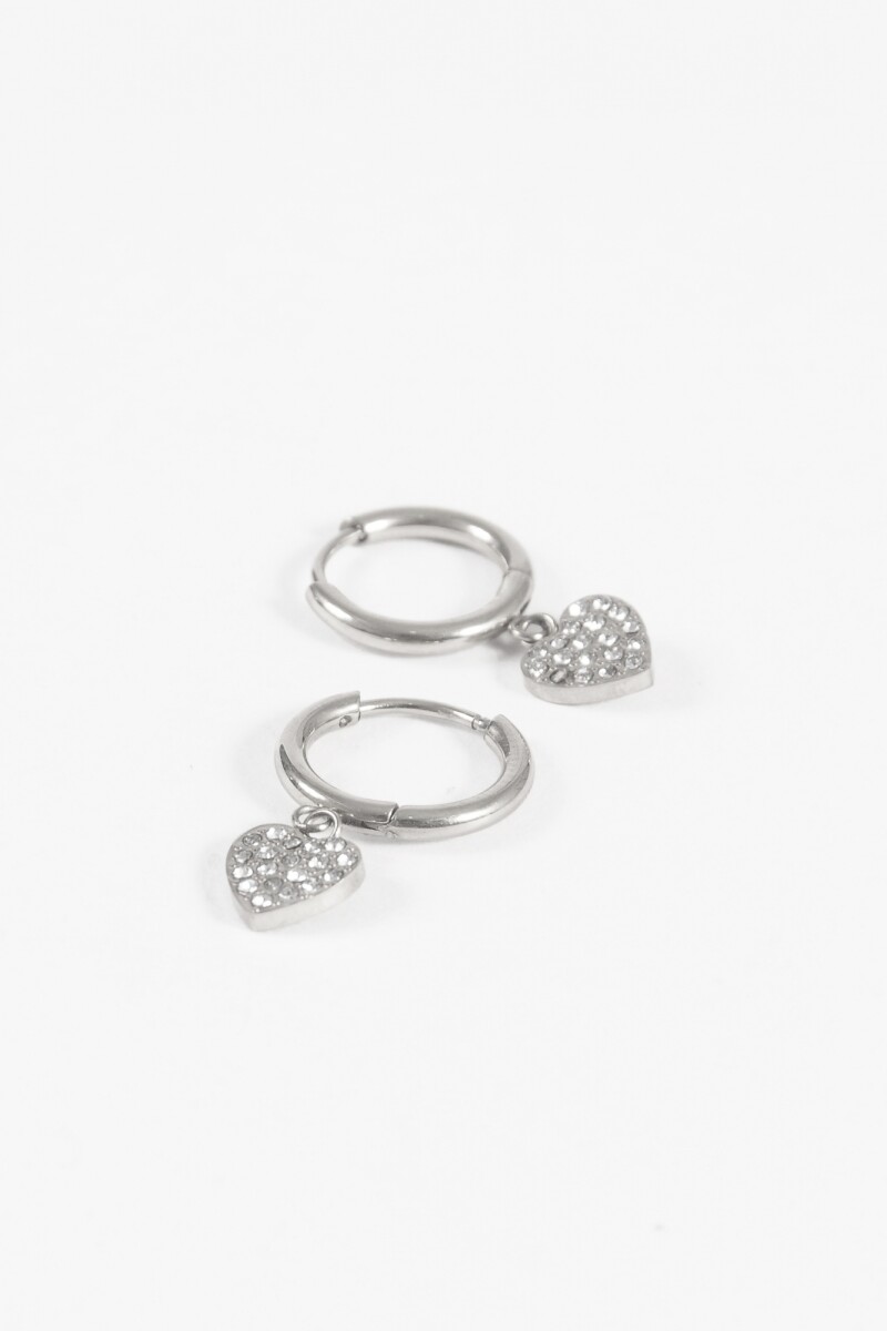 Aros dije cora strass plateado