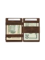 WALLET ESSENZIALE BRUSHED BROWN