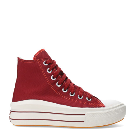 Championes de Mujer Converse Chuck Taylor Move HI Rojo - Egret