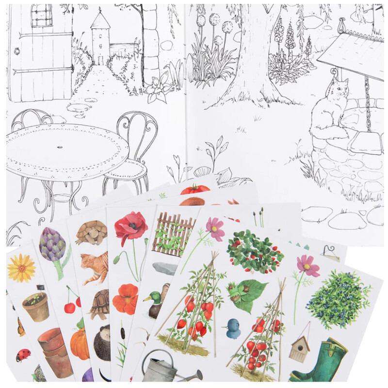 Libro Manualidades para cortar, rascar y pegar El Jardinero Moulin Roty Libro Manualidades para cortar, rascar y pegar El Jardinero Moulin Roty