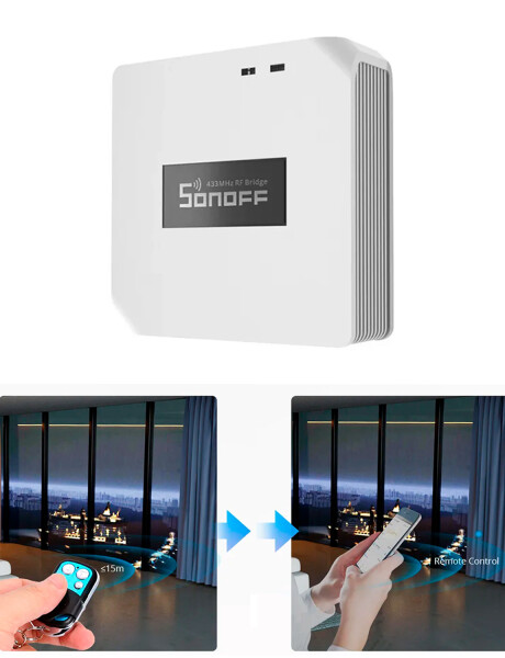 Puente de Comunicación Inteligente Sonoff de RF 433 MHZ a WIFI Puente de Comunicación Inteligente Sonoff de RF 433 MHZ a WIFI