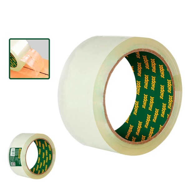 Cinta Súper Transparente 48mm x 50m Jadever Cinta Súper Transparente 48mm x 50m Jadever