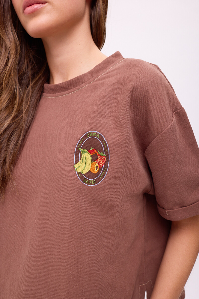 TSHIRT LA VERDULERIA Chocolate