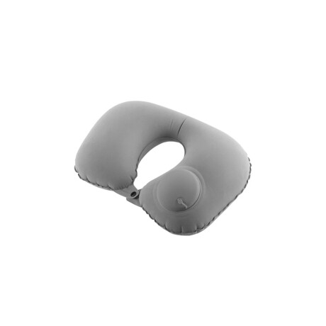 Almohada de viaje inflable con bomba de aire Gris