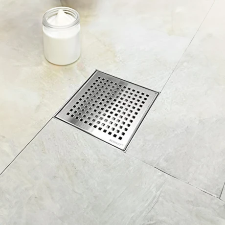 Desague De Acero Inoxidable 20X20 Salida Horizontal 000