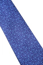 Corbata con pañuelo 8 cm AZUL