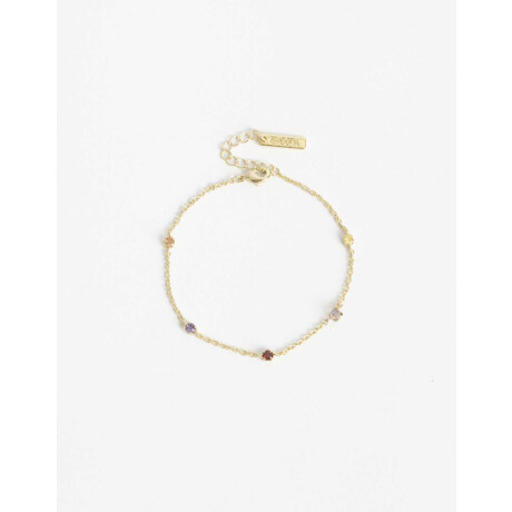 Pulseras Flexibles Cubic zirconia Dorado