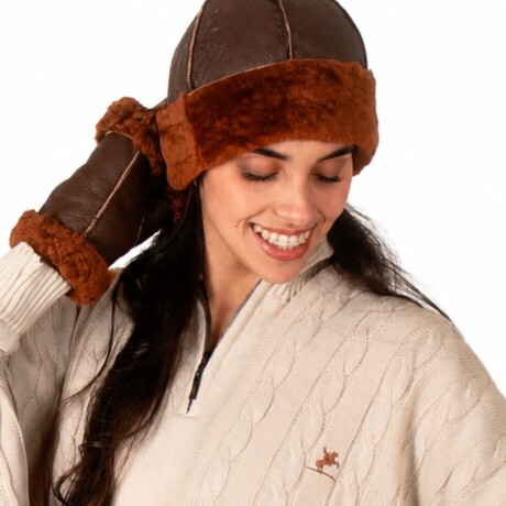 Gorro de Cuero Forrado Gorro de Cuero Forrado
