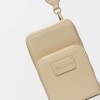 Porta Celular Penny en Efecto Cuero Zaffiano Metalizado