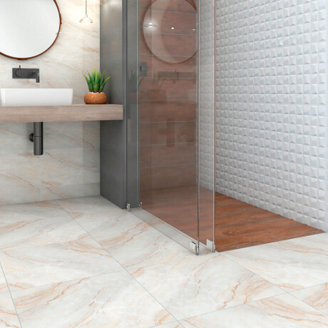 Cerámica beige carrara rectificado 60x60Cm piso GAMAS DE BEIGE