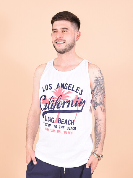 MUSCULOSA CALIFORNIA BLANCO