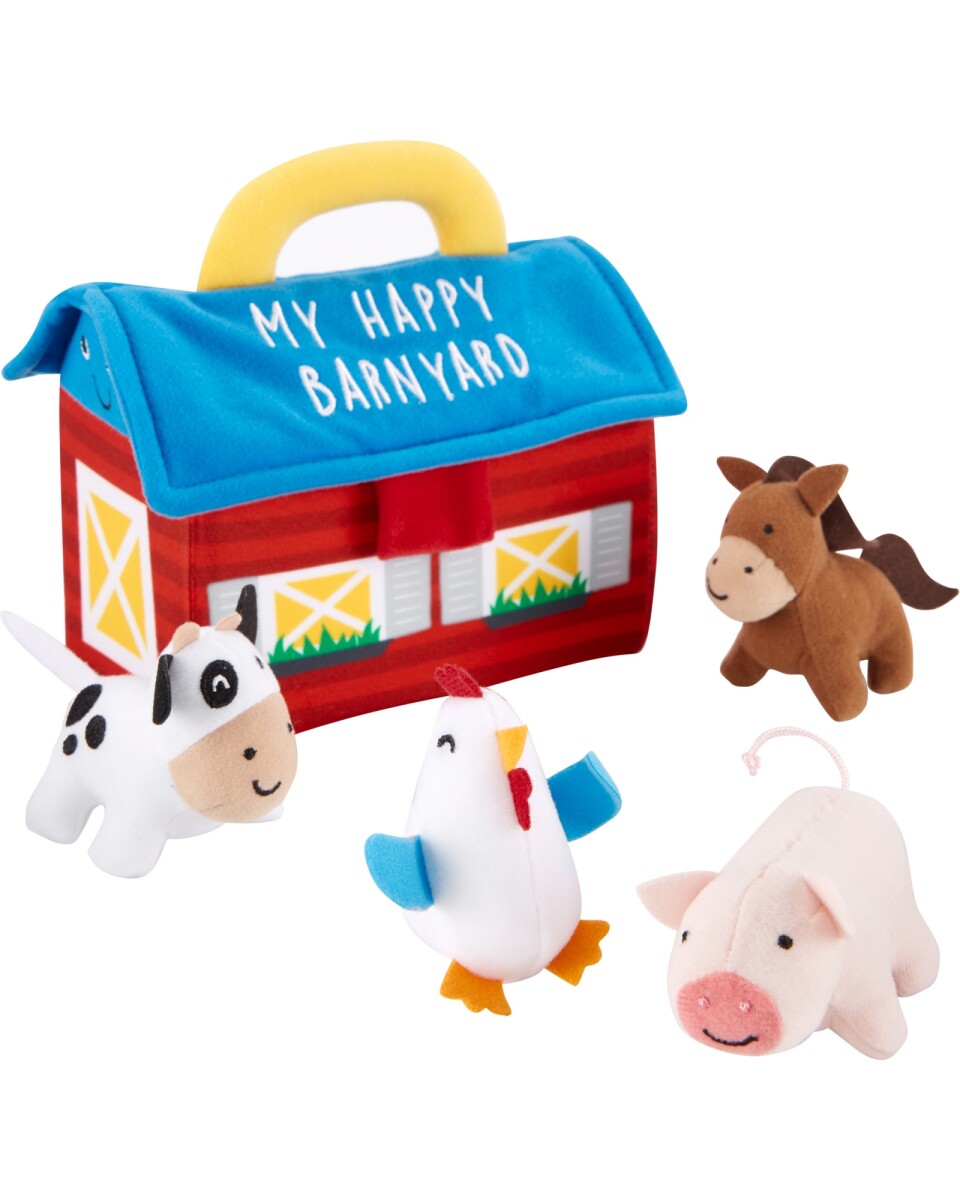 Juego de granja de peluche 