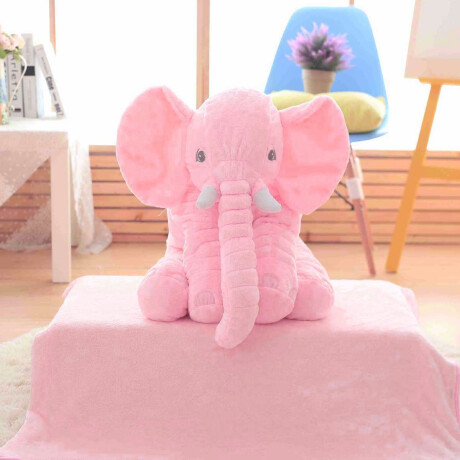Peluche Almohada Elefante Almohadón De Apego 60cm Rosa