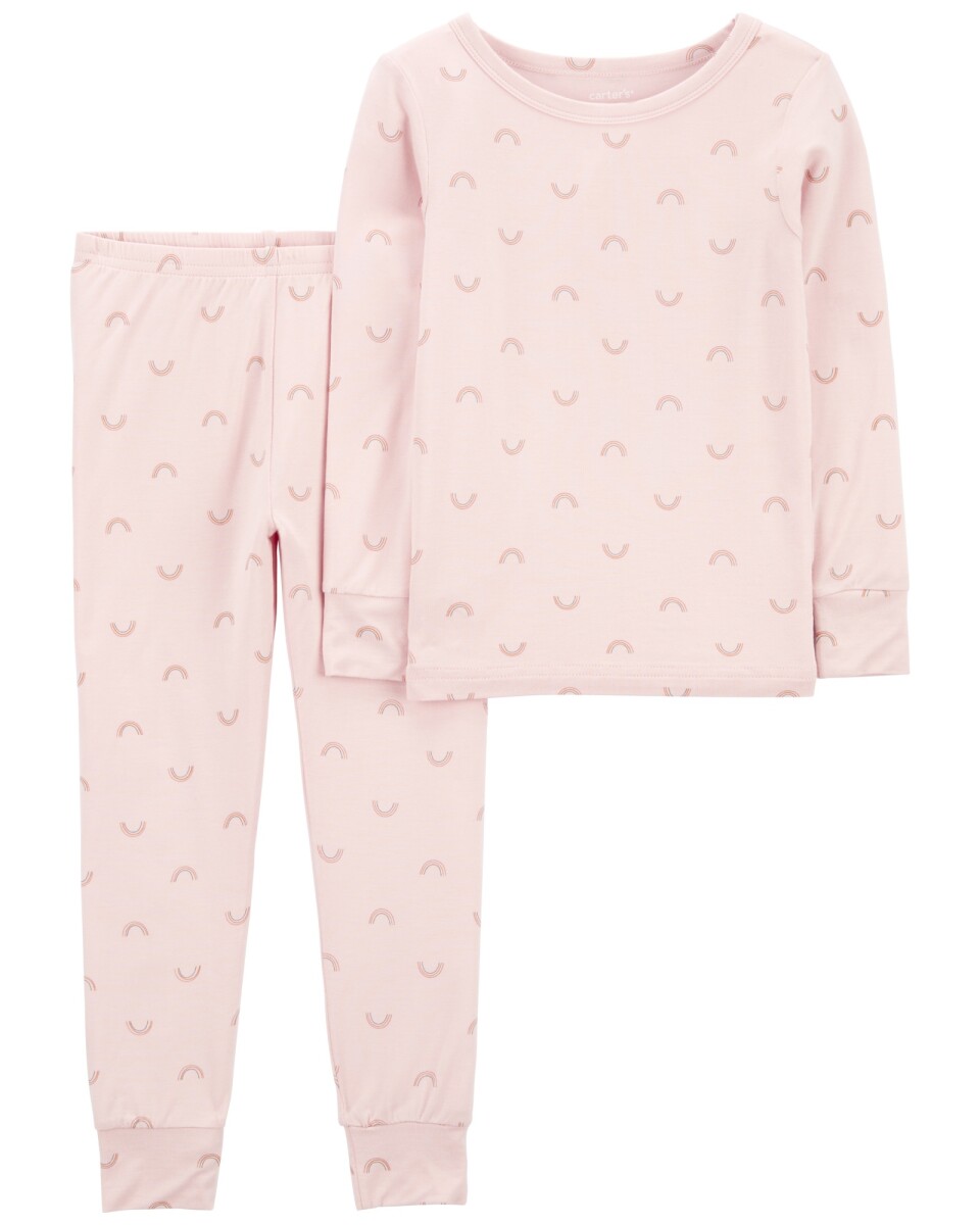 Pijama dos piezas, diseño arcoíris, línea Purelysoft 