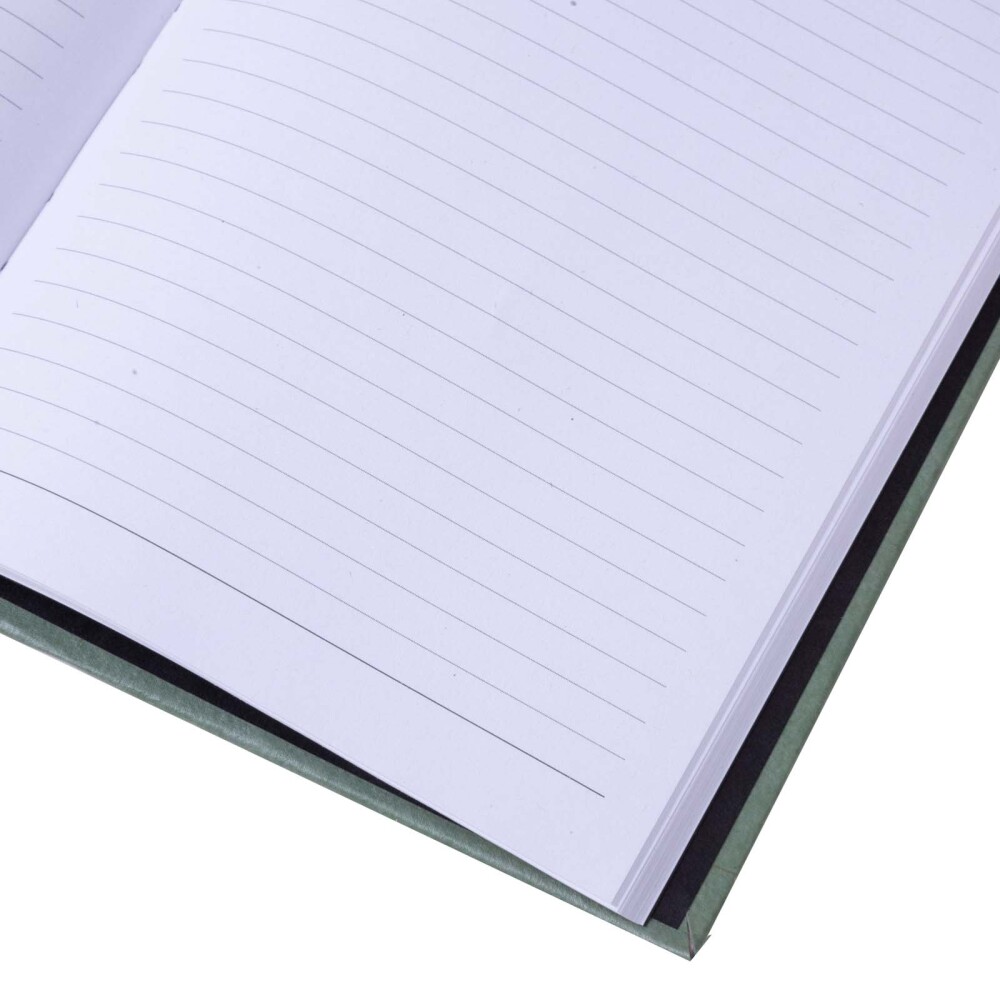 LIBRETA 144 HOJAS PAPEL VERDE LINO