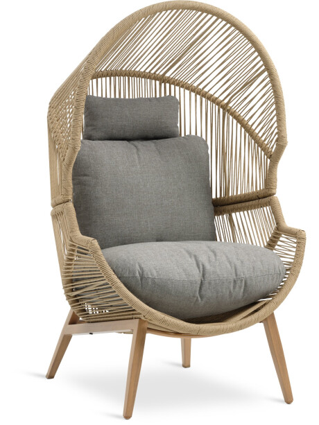 Sillón de exterior HALVREBENE natural Sillón de exterior HALVREBENE natural