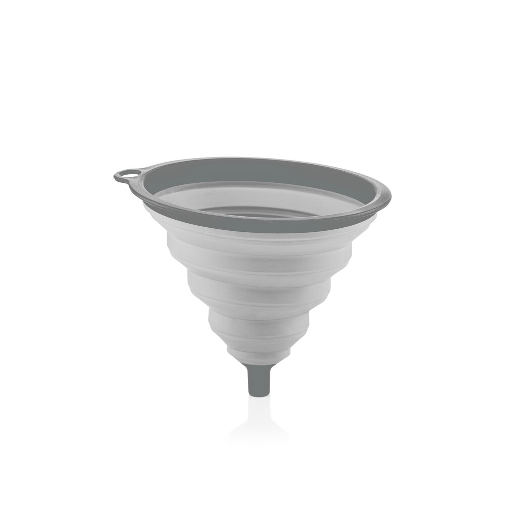 Embudo Acordeon gris 18.5x12.5 cm QLUX IDEAS Embudo Acordeon gris 18.5x12.5 cm QLUX IDEAS