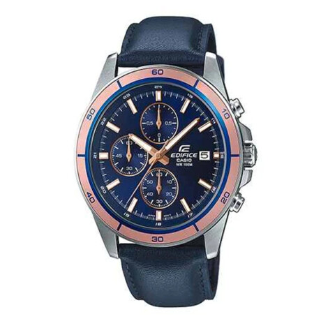 Reloj CASIO EDIFICE EFR526L-2AVUDF en Cuero Azul Esfera 44mm 0