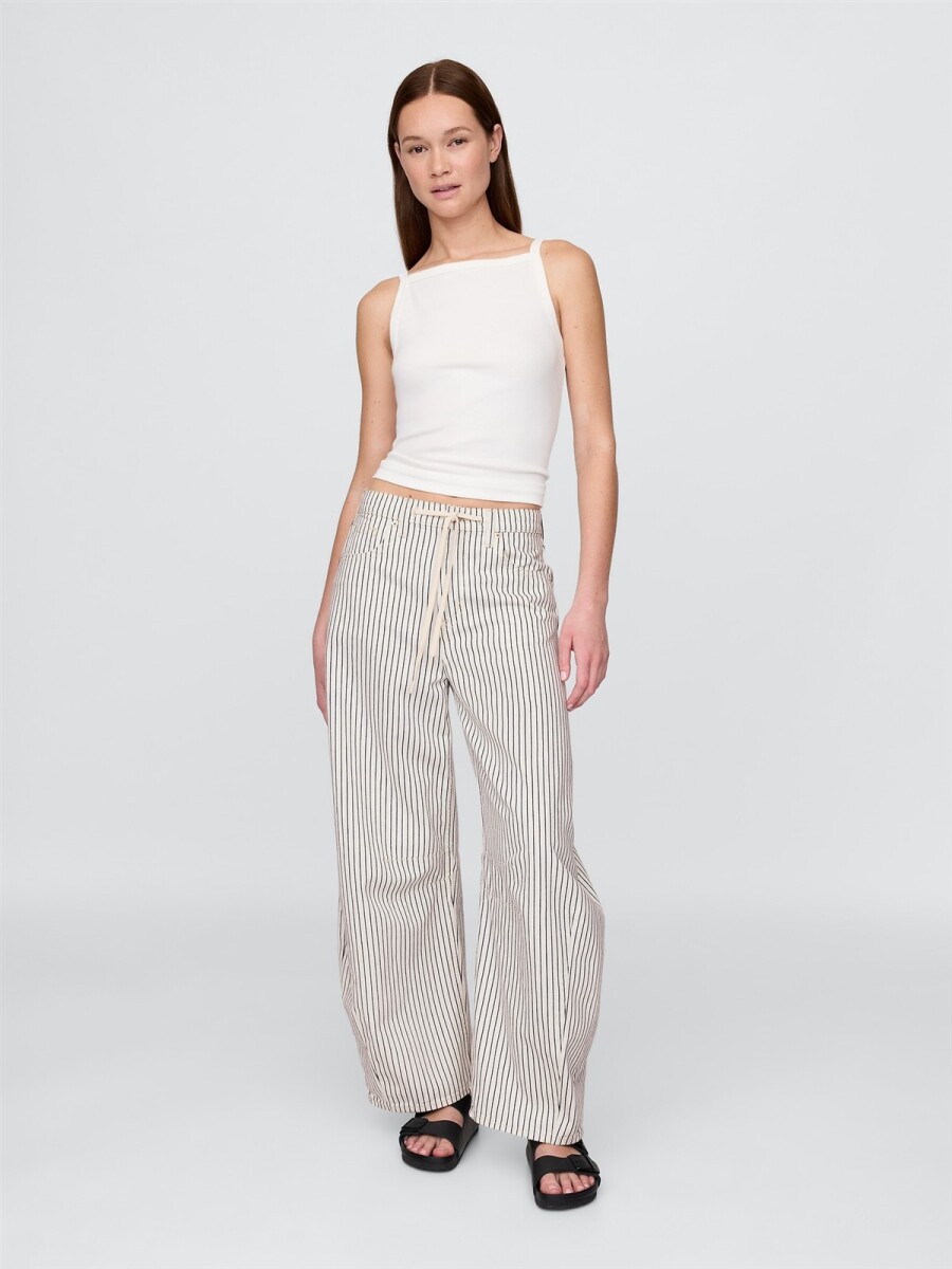 Jean Horseshoe Muer - Railroad Strp Indigo 