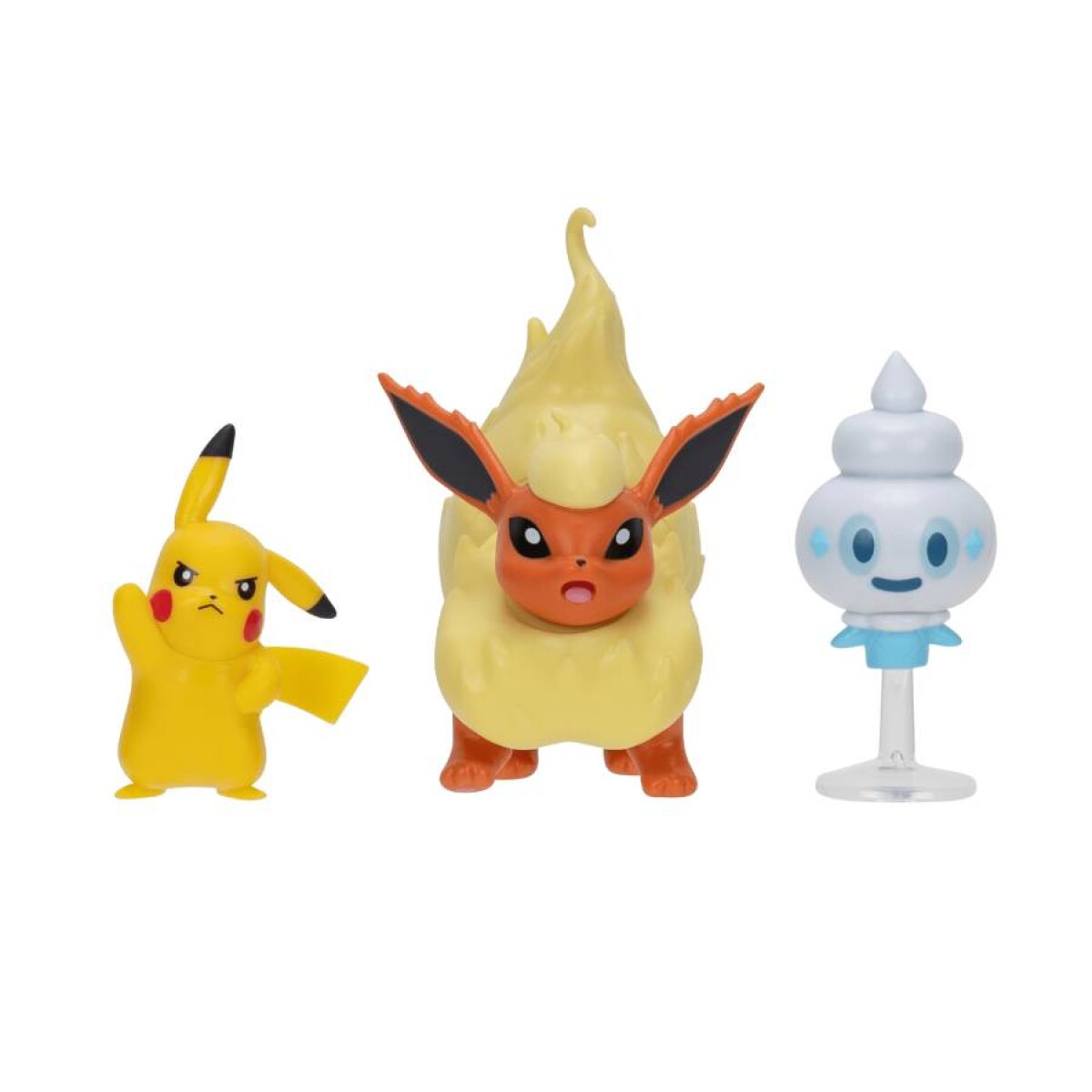 Pokemon Battle Figure Set - Flareon + Vanillite + Pikachu 