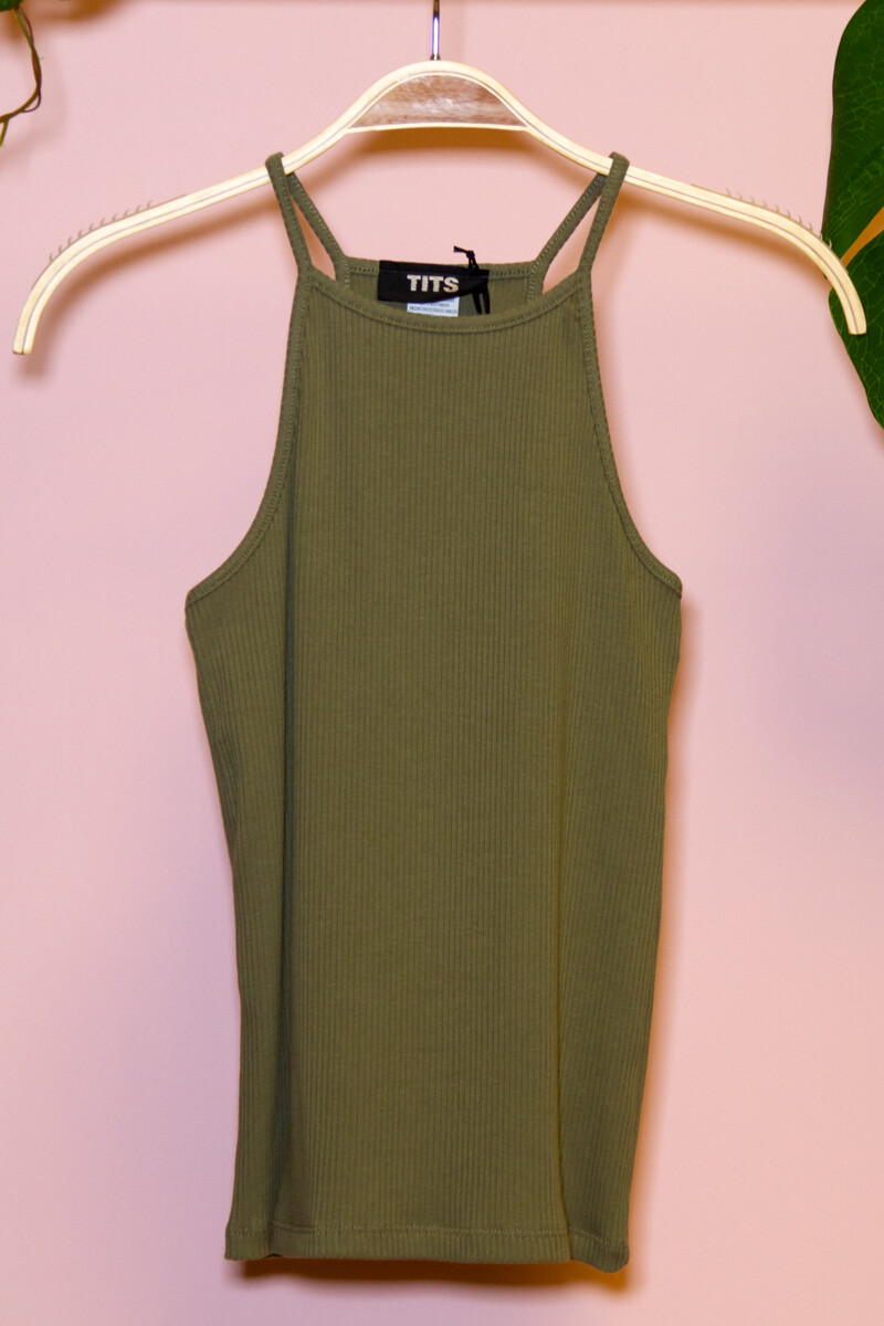 Top halter - Verde Militar 