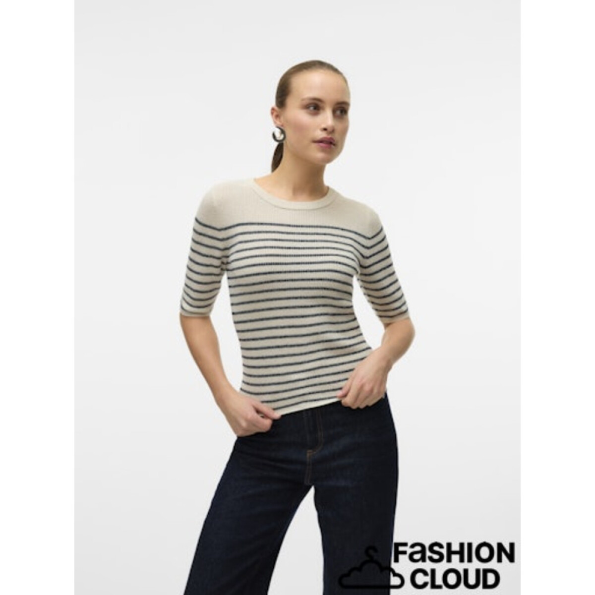 VMNEWLEXSUN SHINE 2/4 O-NECK PULL - Birch-Daphne 